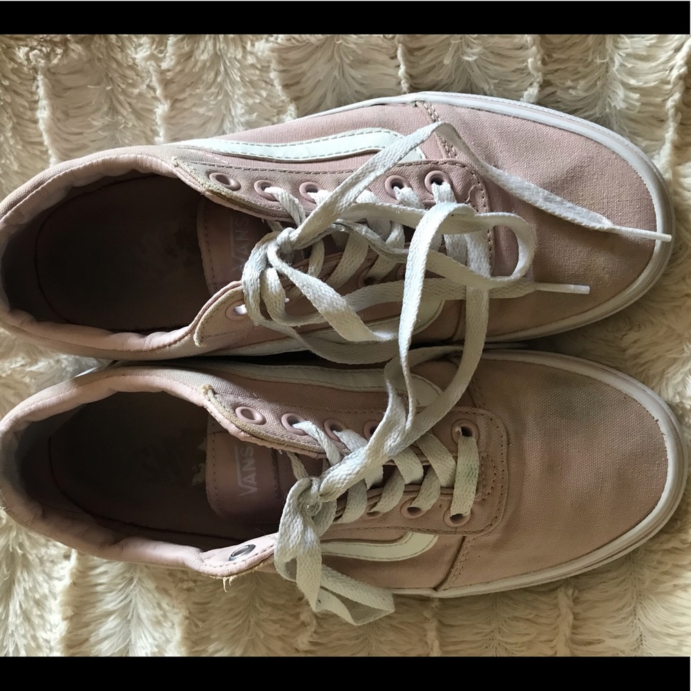 Vans soft pink 7.5 women - well loved